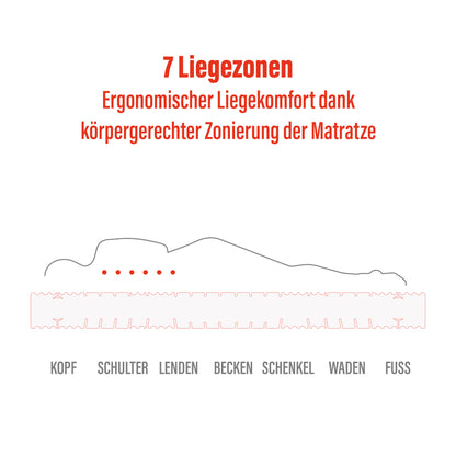 BeMeo Kaltschaum 21 cm Komfort-Höhe