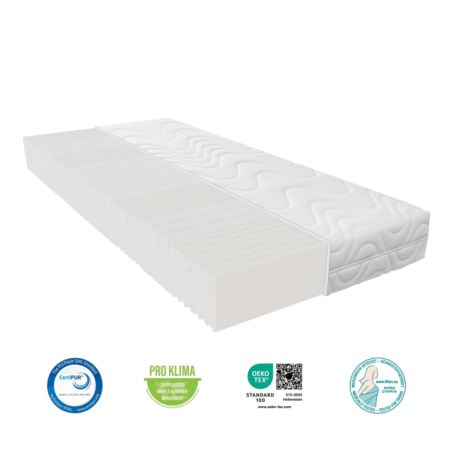 BeMeo Kaltschaum 21 cm Komfort-Höhe